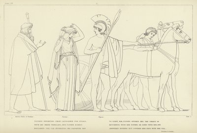 Ulysse quittant Lacédémone pour Ithaque - John Flaxman